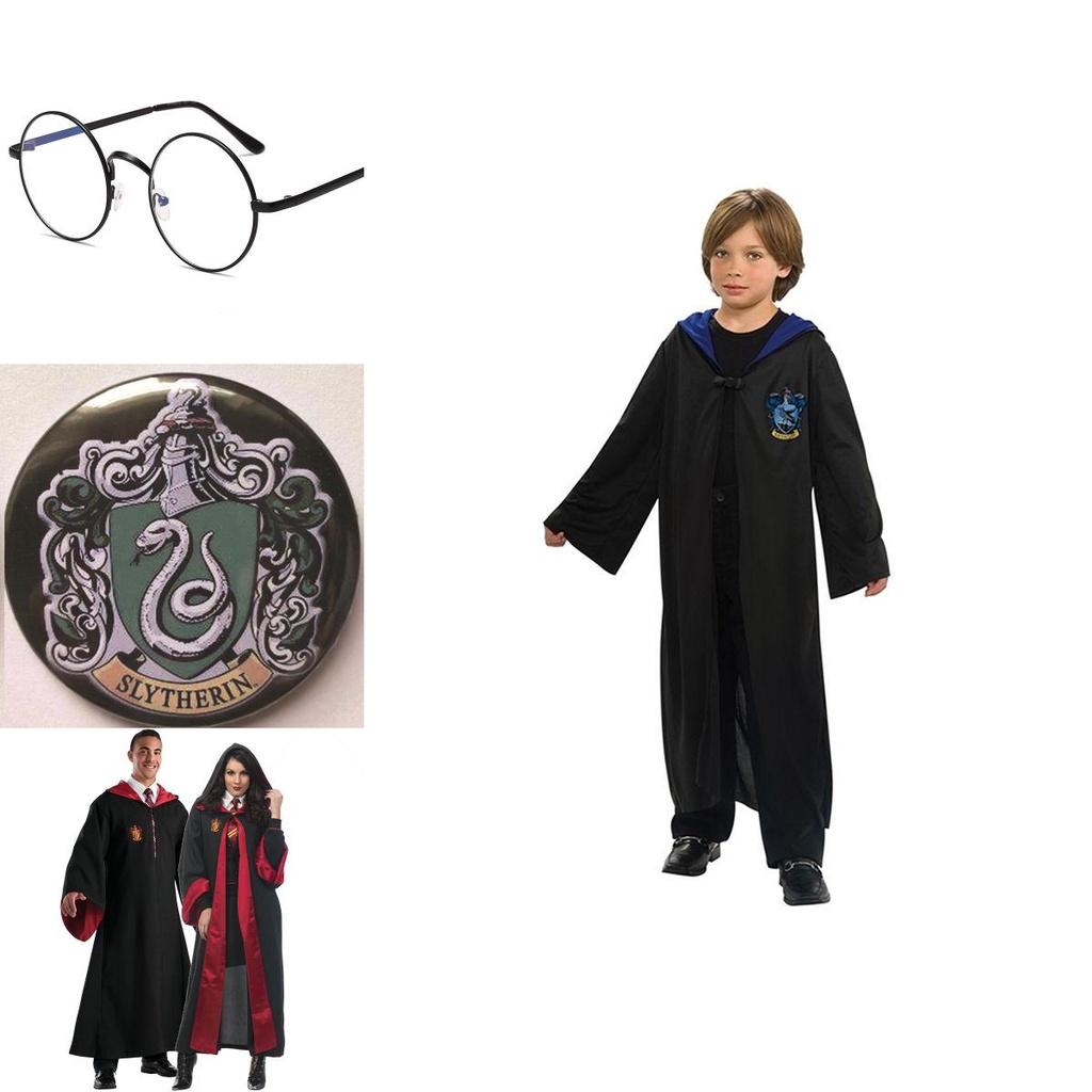 Harry Potter Kostüm Hogwarts Erwachsener Kind Robe Umhang Weste Mit Atmungsaktivem Stoff Und Exquisiter Naht Für Halloween Cosplay