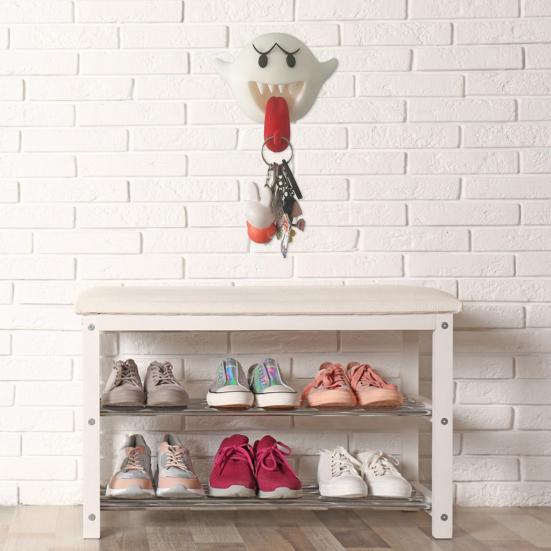 Key Holder Halloween Ghost Hanger Hook Strong Load-bearing Waterproof Easy to Install Wall Mount Key Hook Organizer