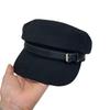 Retro woolen flat hat female early autumn face small octagonal beret newsboy painter hat equestrian hat