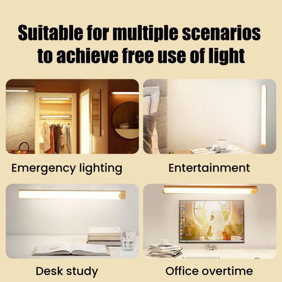 Motion Sensor LED Cabinet Light USB Rechargeable Magnetic Stick-on Lamp No Drilling Cabinet Light for Kitchen Wardrobe Stairs