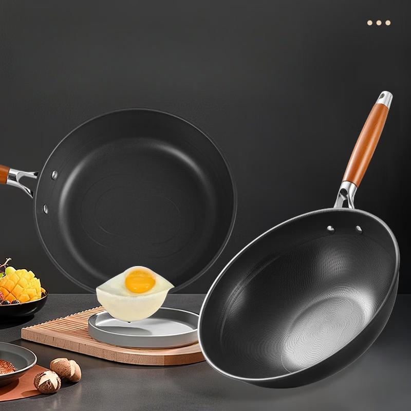 

ZISIZ 32cm Non-stick Wrought Iron Pan