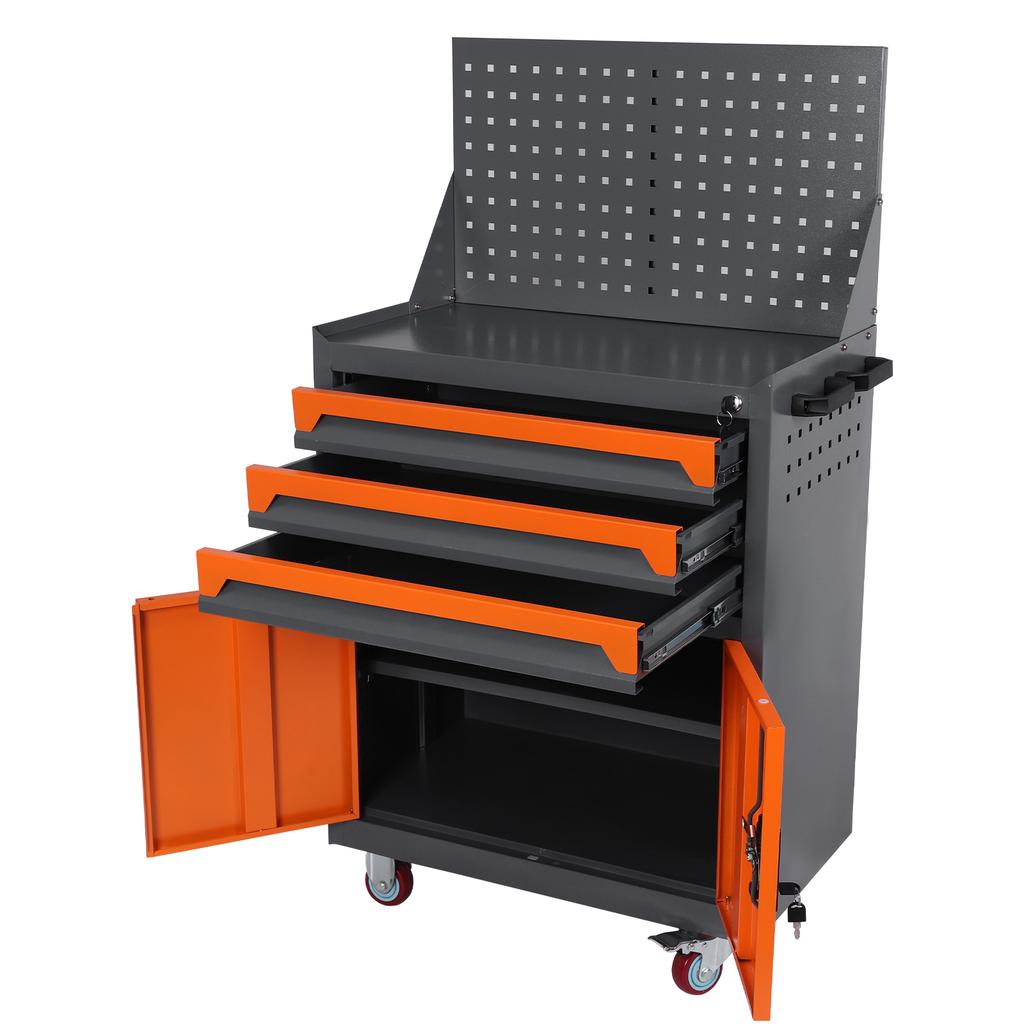 Rolling Tool Chest with Drawers Auto Repair Tool Cart Mobile Tool Cart for Workshop Warehouse Garage