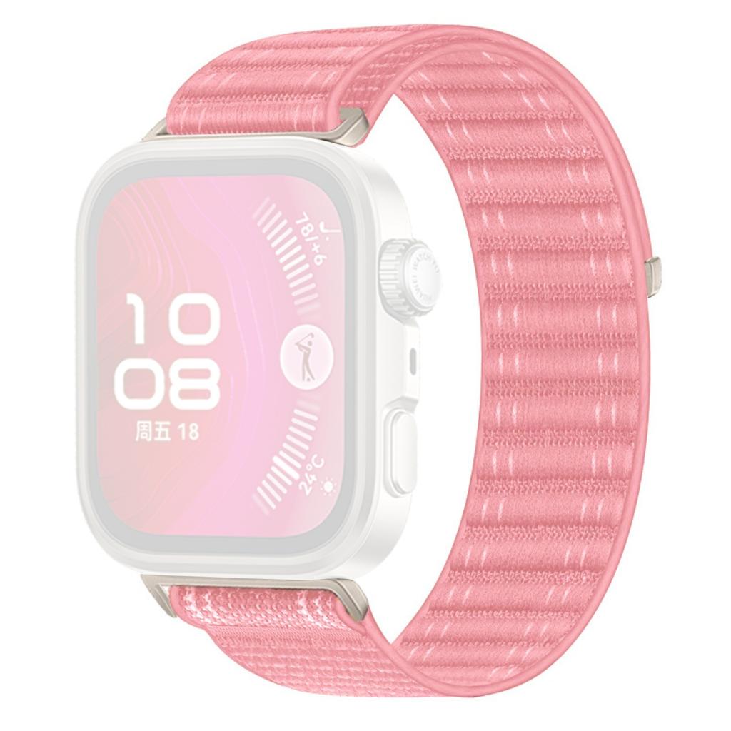 Woven Nylon Watch Band for Huawei Watch Fit 4 Pro/Fit 4/Fit 3 Breathable Magic Tape Closure Replacement Strap