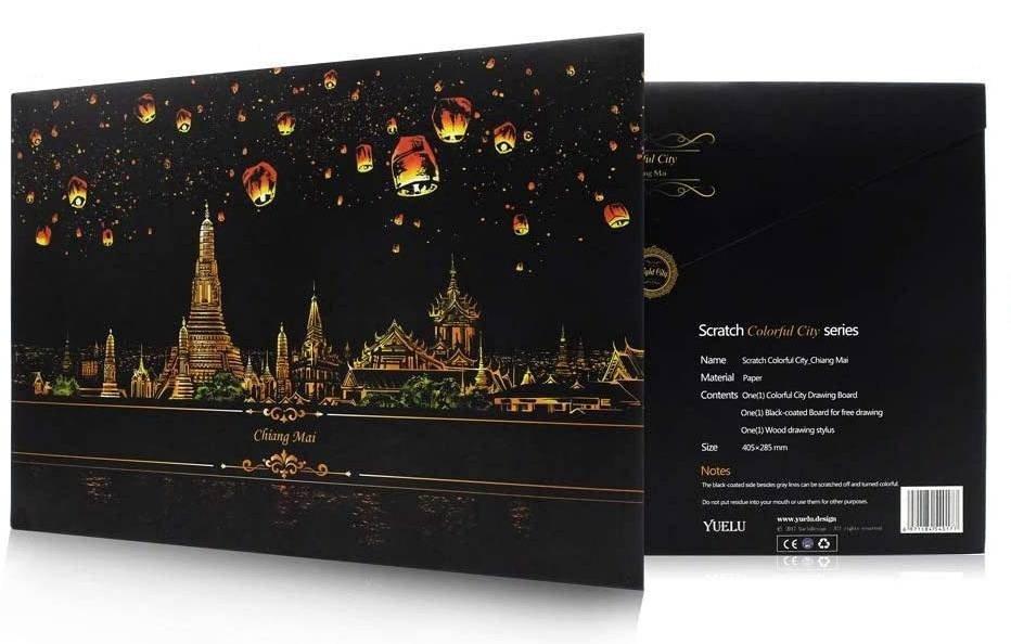 Magiczna zdrapka  chengmail miasto lampionów 40x28cm