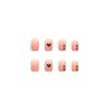 24 Pieces Wearing Nail Summer Nail Scrub Texture Sweet Cool Ins Wind Wearing Nail Premium Quality Nail Art Tablets
