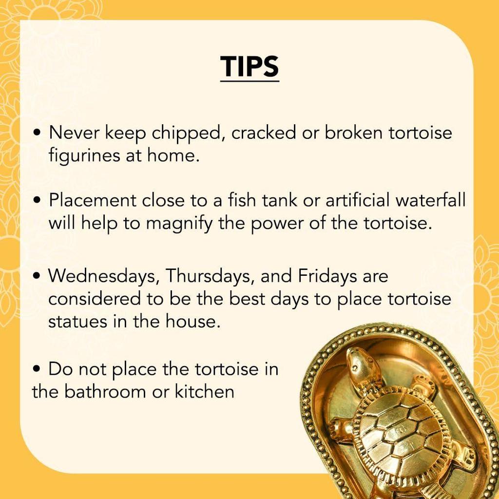 Ekhasa 100% Pure Brass Tortoise Vastu with Brass Plate | Tortoise for Good Luck for Home
