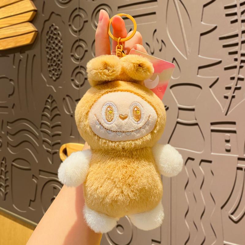 

Брелок Пушистый Плюшевый Кролик Аксессуар Для Сумок И Машин Отлично Подходит Для Вечеринок И Праздников коричневый