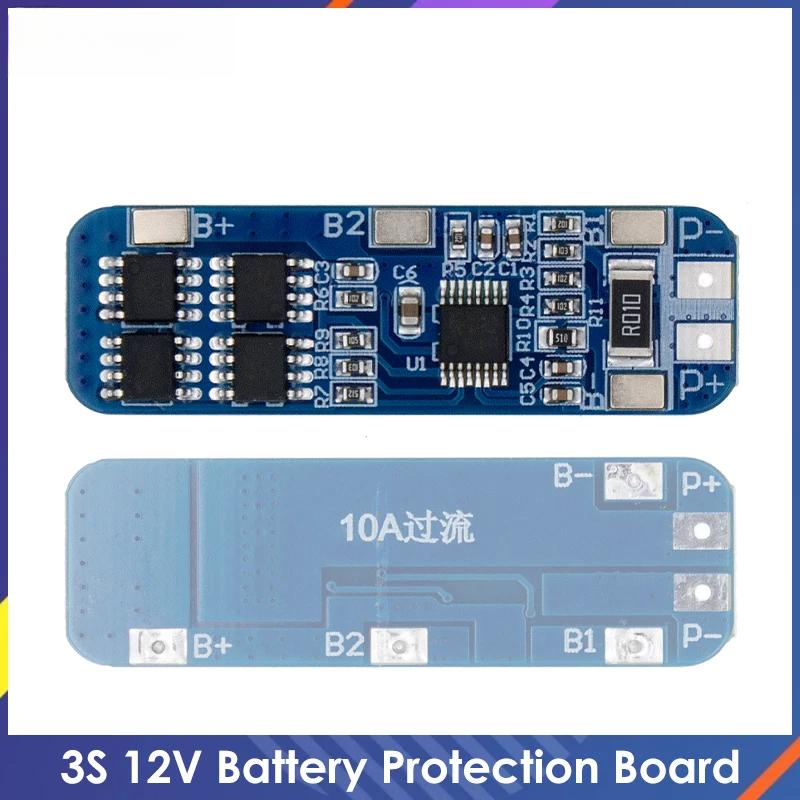 

3S 12V 18650 10A BMS Charger Li-ion Lithium Battery Protection Board Circuit Board 10.8V 11.1V 12.6V Electric