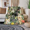 Cat Customize Your Name Blanket Used For Chair Office Sofa Bed Camping Soft And Warm Giving Friends And Relatives Birthday Graduation Gift