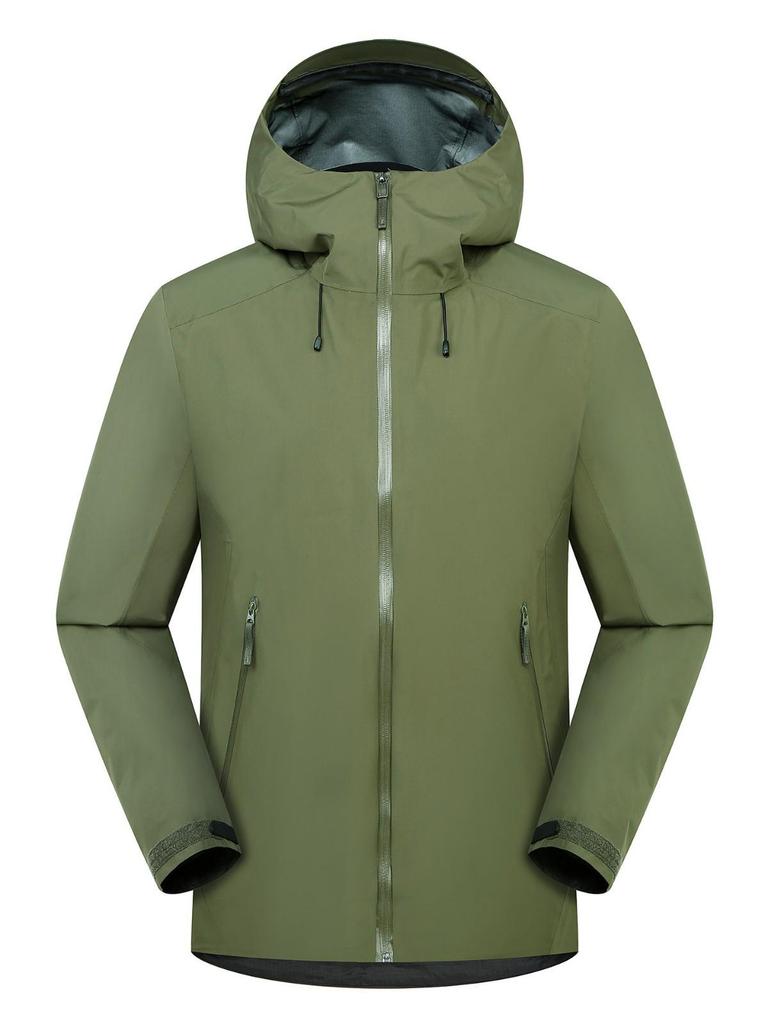 Unisex Waterproof 3-in-1 Mountaineering Jacket Set with Taped Hardshell