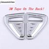 Car Body AC Air Flow Vent Fender Cover Kit Trim For Mitsubishi ASX   ABS Chrome / Carbon Fiber Look Exterior Accessories