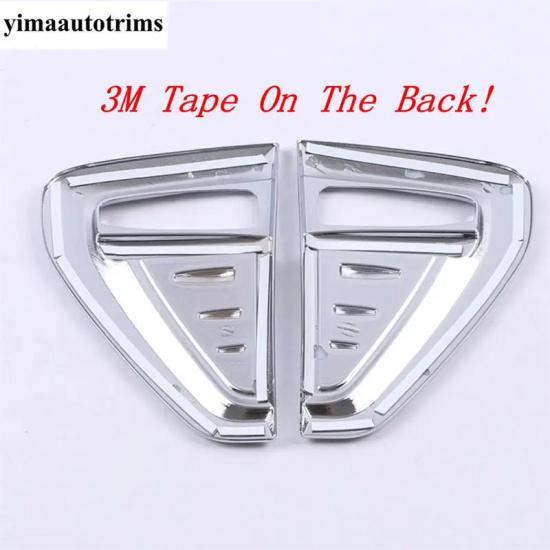 Car Body AC Air Flow Vent Fender Cover Kit Trim For Mitsubishi ASX ABS Chrome / Carbon Fiber Look Exterior Accessories