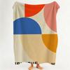Coperta in Flanella Stile Bauhaus Adatta per Divano Soggiorno Camera da Letto