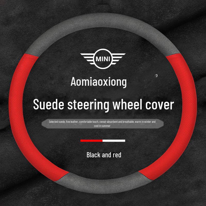 BMW MINI Cooper Fun Suede Steering Wheel Cover for Countryman and One Models (Women's)