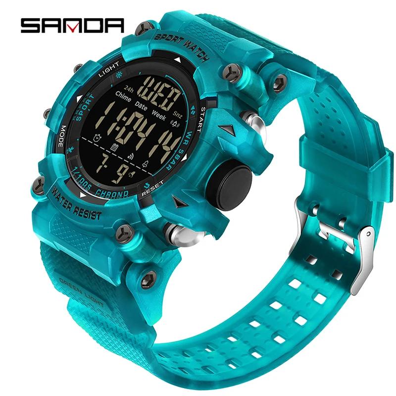 Top Brand Fashion Men s Sports Electronic Watch LED Analog Digital Countdown Alarm Clock Student Electronic Wrist watch