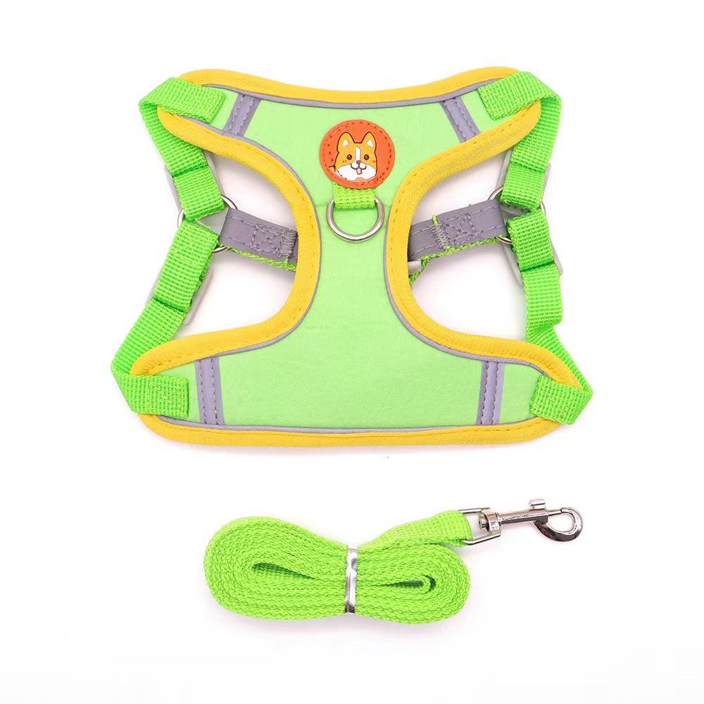 3D-Cartoon-Haustierweste und Leinen-Set für Hunde und Katzen – ausbruchsicheres Geschirr zum Spazierengehen