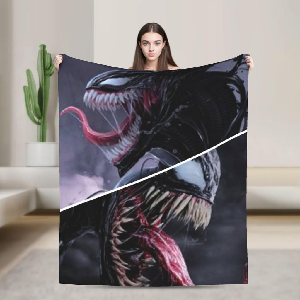 Venom Blanket Plush Awesome Soft Throw Blanket for Coverlet Decoration