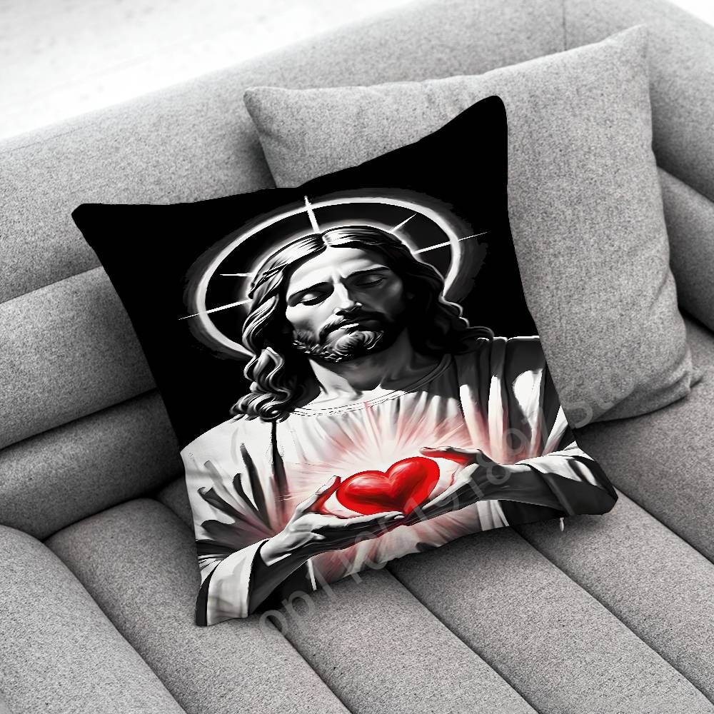 Marble San Judas Tadeo Throw Pillow Case For 55x55cm 40x40cm 45x45cm 50x50cm 30x30cm Square Office Pillowship Cover