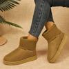 Snow boots women's new winter velvet thickened cold-proof short boots warm flat-bottomed non-slip Northeast cotton shoes