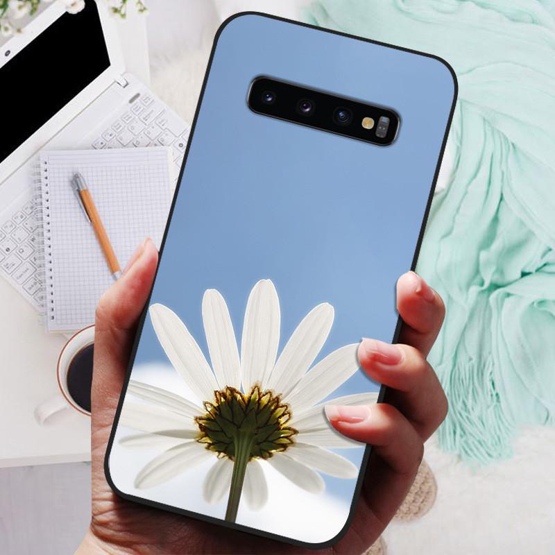 

Case For Samsung Galaxy S10 S 10 Plus S10E Phone Cover Cute Cartoon Painted Soft TPU Coque For Samsung S10 S10+ S10E Black Funda For Samsung S10 Plus