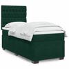 Maison Exclusive - Rete a doghe per letto con materasso Verde scuro 90x190 cm