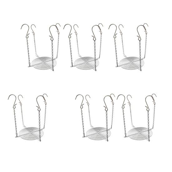 Adjustable Planter Insert for Tall Large Pots 3–10.3" Pot Riser with Chains And Hooks Stainless Steel Hanging Pot Filler for Indoor Outdoor Wedding