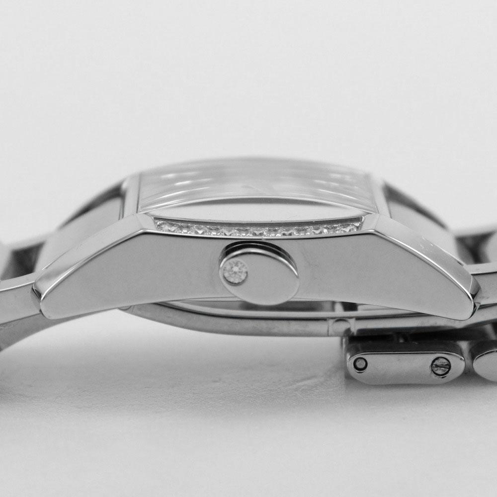 baume & mercier Diamant Watches Diamond Bezel Silver White shellDial Stainless Steel Quartz Analog Display Women Used