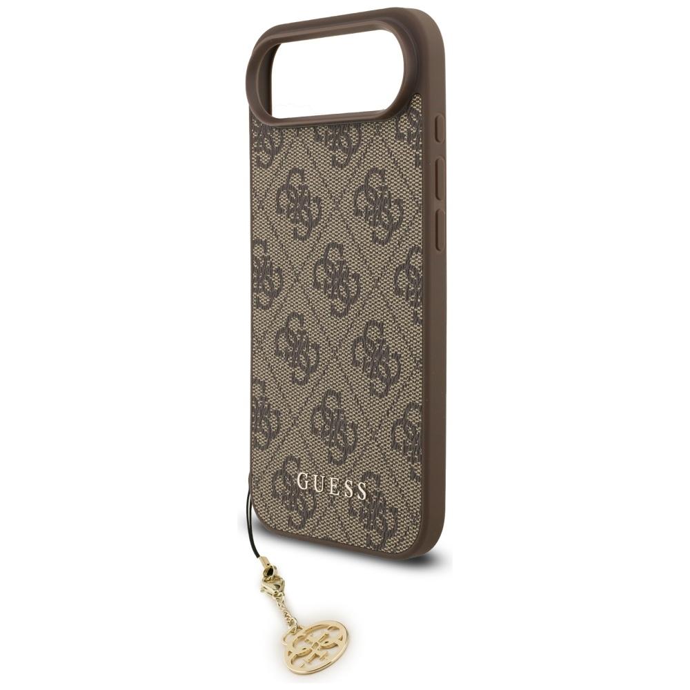 Guess Collection Charms 4G Coque MagSafe pour iPhone Air marron