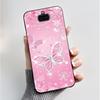 Case For Sony Xperia 20/Xperia 8/SOV42/Xperia 8 Lite Phone Case Luxury Fashion Butterfly Flowers Black Silicone Soft Back Cover
