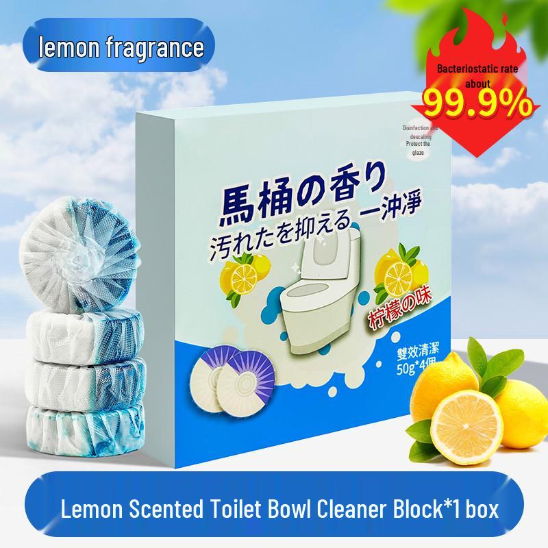 Automatic Disposable Toilet Bowl Cleaner & Deodorizer - Removes Odors & Descales