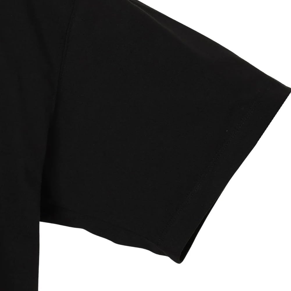 NANGA ECOHYBRID TEE (DCV PT) Eco Hybrid Tee Short Sleeve T-Shirt with Graphic Print, Recycled Cotton, Unisex (JP, Alphabet, L, Black)