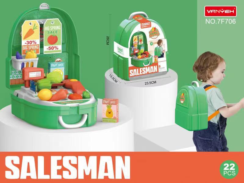 

Kids Kitchen & Doctor Playset with Storage Backpack