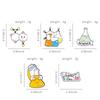 Chemistry Lab Enamel Pins Custom Brooches for Bag Clothes Lapel Pin Science Experiment Badge Element Molecular Structure Jewelry