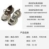 Casual sports shoes women's 2025 spring Internet celebrity popular dad shoes leather breathable thick sole heightening lightweight running shoes