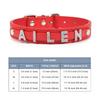 (Lettera Gratuita con Strass Bling)Collare Personalizzato in Pelle per Gatto Cane Collari per Cuccioli per Cani Piccoli Medi Target Nome ID Personalizzato