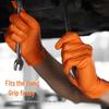 8 Mil Extra Thick Wear-Resistant Diamond Textured Nitrile Gloves for Industrial, Oil, Acid, Alkali, and Auto Repair