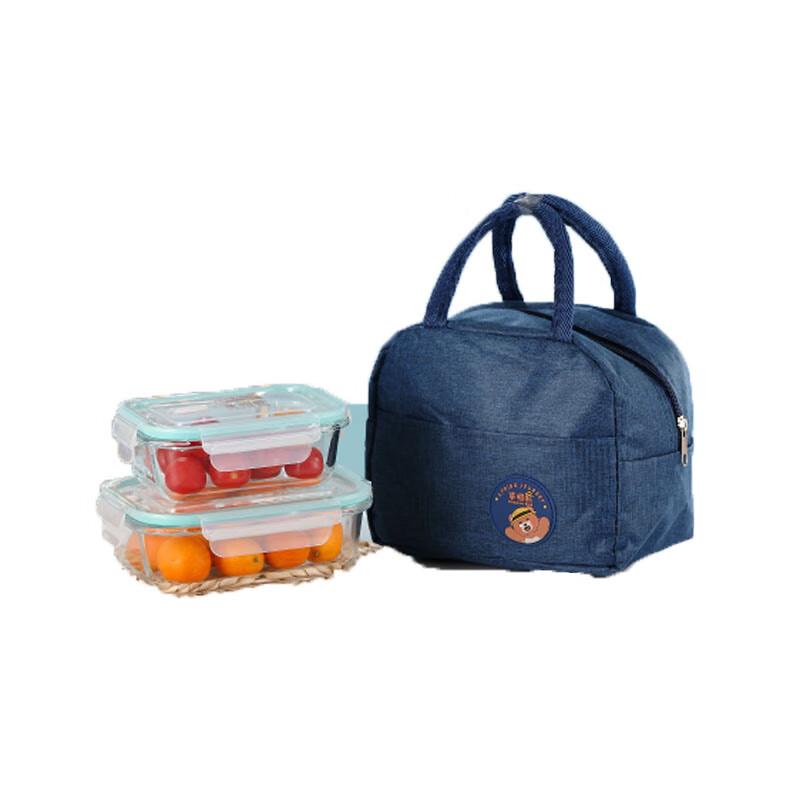 Aglaia Straw Hat Bear Fresh-keeping Box 2-Piece Set