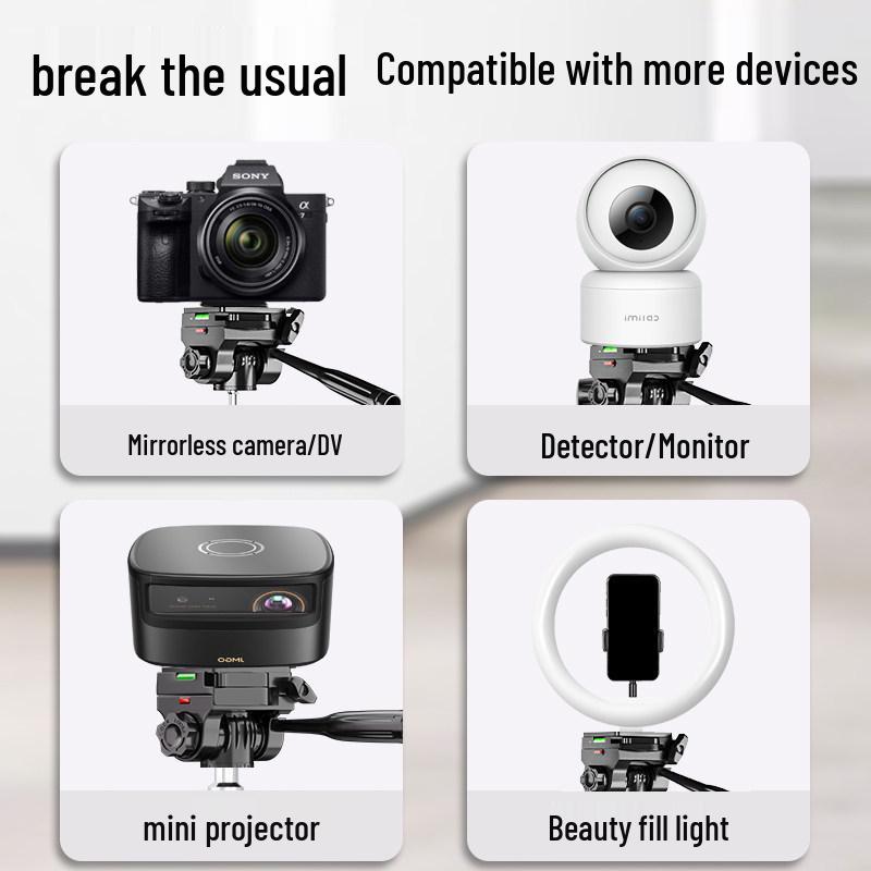 2025 Pro Live Streaming Stand: Dual Phone Tripod with Fill Light for Streamers & Vloggers