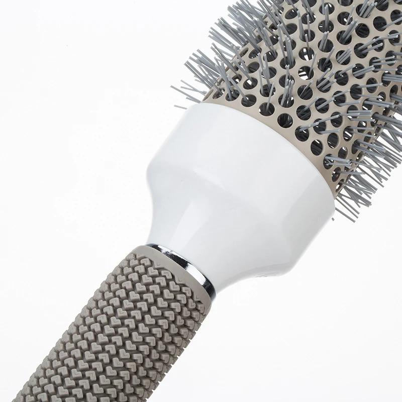 5 Size Ceramic Ion Hair Brush Nano Hairbrush Thermal Ceramic Ion Round Comb Hairdressing Hair Salon Styling Drying Curling