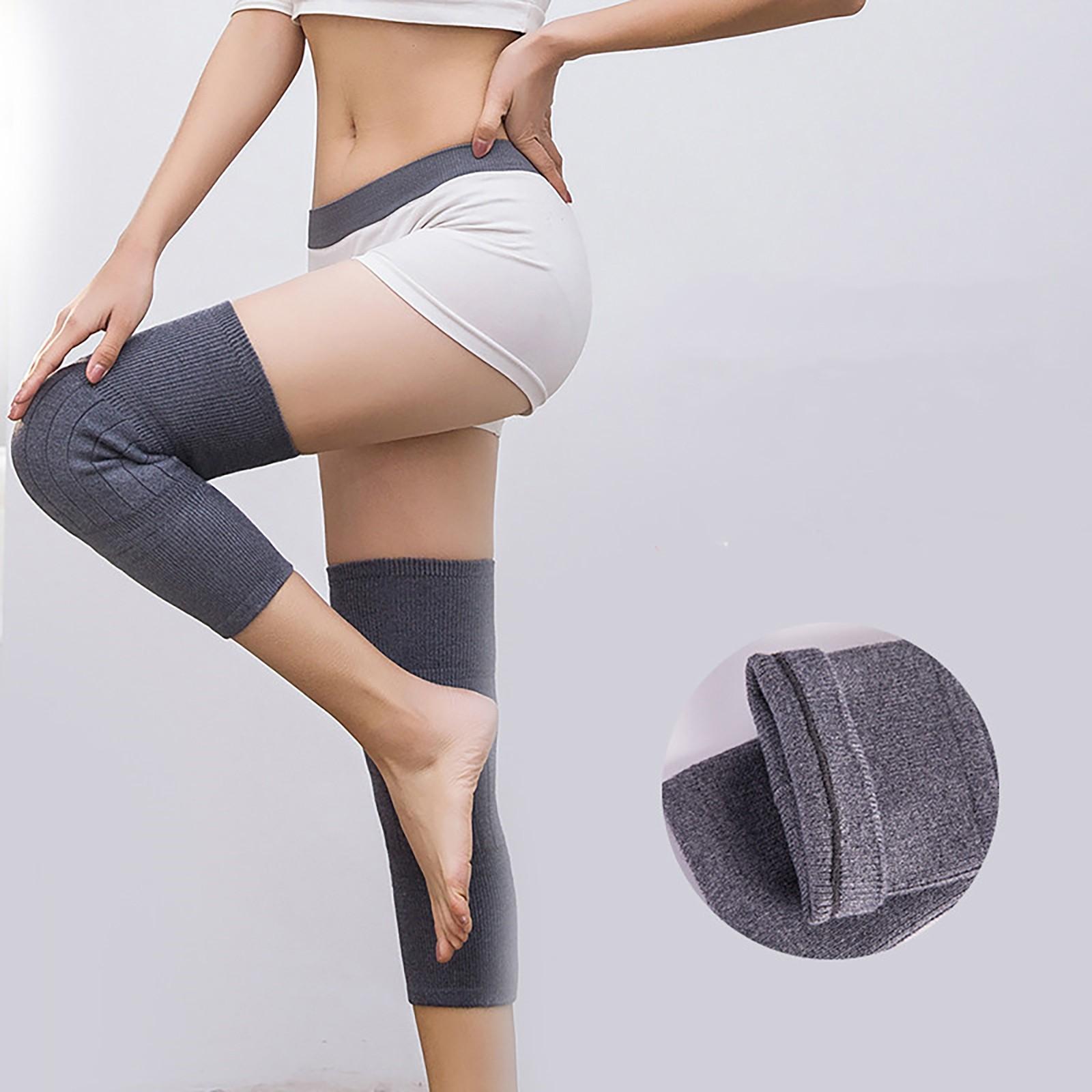 

Утолщенные кашемировые наколенники, осенние и зимние утолщенные согревающие ноги и суставы One size серый