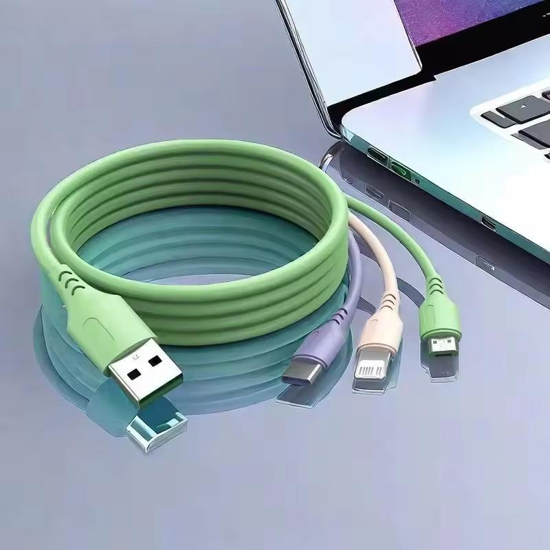 3 In 1 Fast Charging Cable Universal Charger Cord Type C Micro USB For iPhone Samsung Xiaomi Huawei