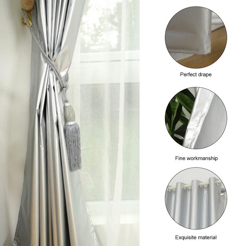 Blackouts Curtains Living Room Thickened Sun Protection Thermal Insulation Curtain With Hook Home Office Rectangle Hotel Bedroom