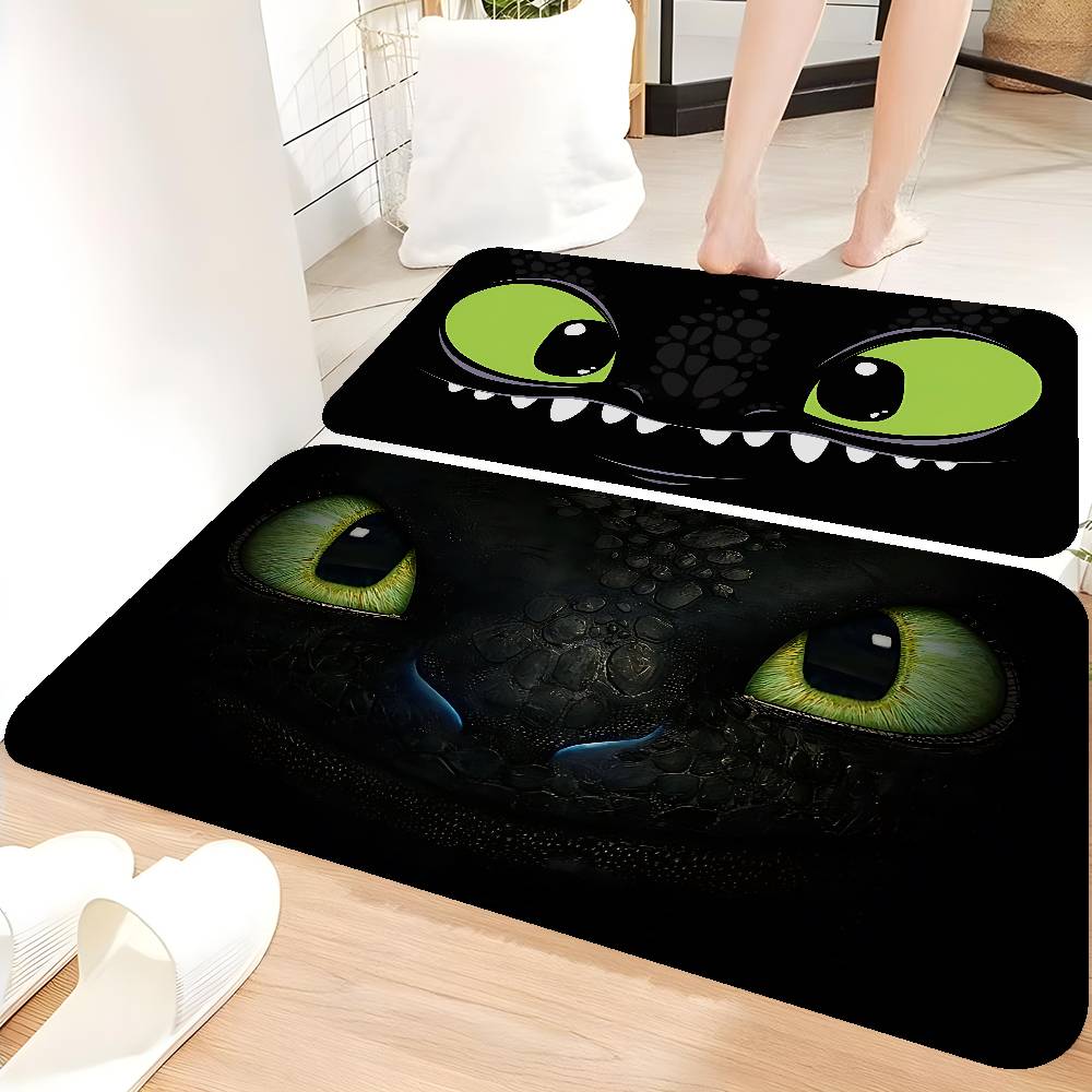 Film How To T-Train Your D-Dragon Bathroom Mat Kids Room Bedroom Decoration Balcony Anti-Slip Doormat Living Room Welcome Rug