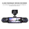 New 4 Lens 360° Car Camera Panoramic Dash Cam 1080P HD Recording 3/4Channel Front Left Right Rear View DVR Car Security System