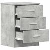 Nightstand Concrete Gray 38 X 35 X 56 Cm Particleboard