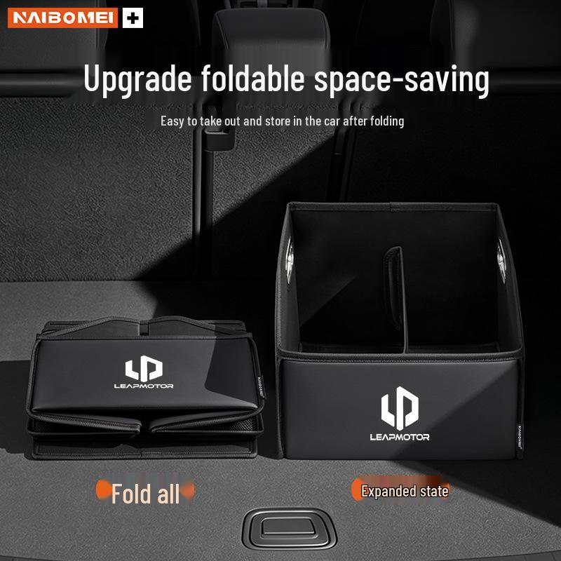 Leapmotor Car Trunk Storage Box for T03, S01, C11, C01, C-More Models - Organizer and Decorative Accessory.