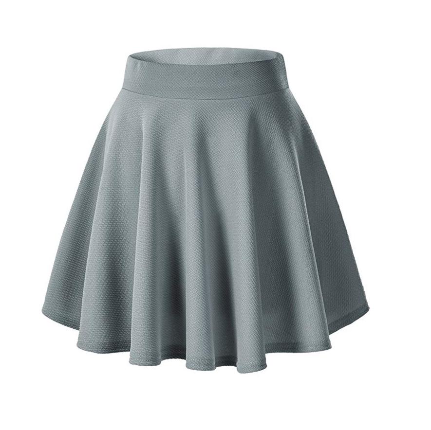 European & American Women's Versatile Stretchy Flared Mini Skirt - Casual Skateboard Skirt