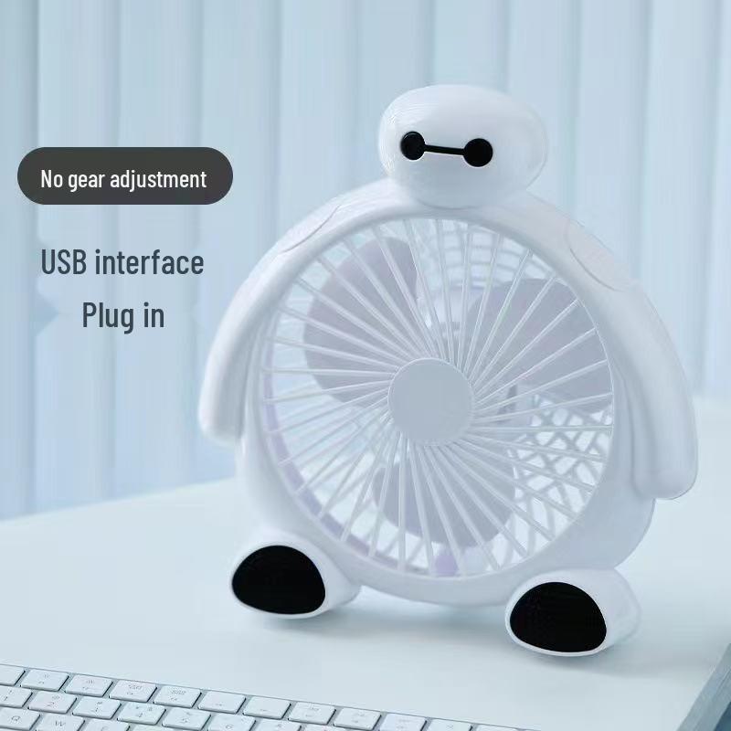 Cartoon Mini Oscillating Desk and Floor Fan for Dorms and Bedrooms
