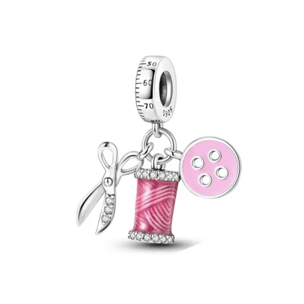 925 Silver Trinkets Charms Beads Best Friend Gift for Women Fit Original Bracelet Camera Headphones Playing Cards