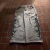 RogueWave Y2k Retro Casual Pants Harajuku Gothic Graphic Print Loose Elastic Waist Cotton Straight Trousers Men Women Hip Hop Street Wear
